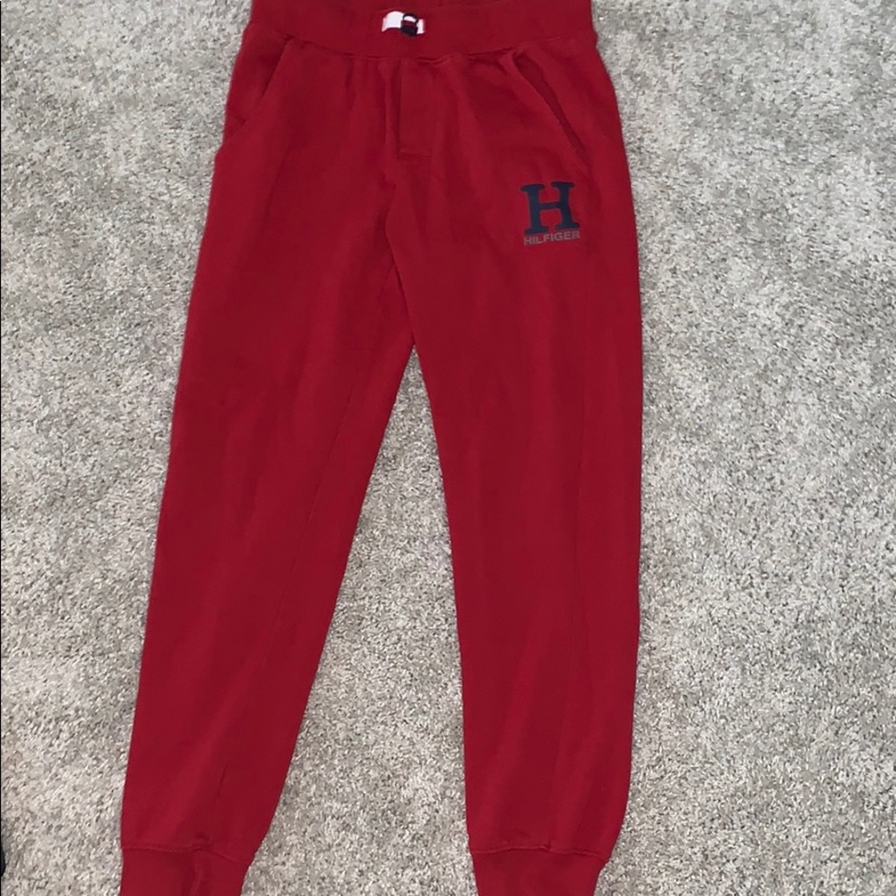 Red Tommy Hilger Sweatpants
